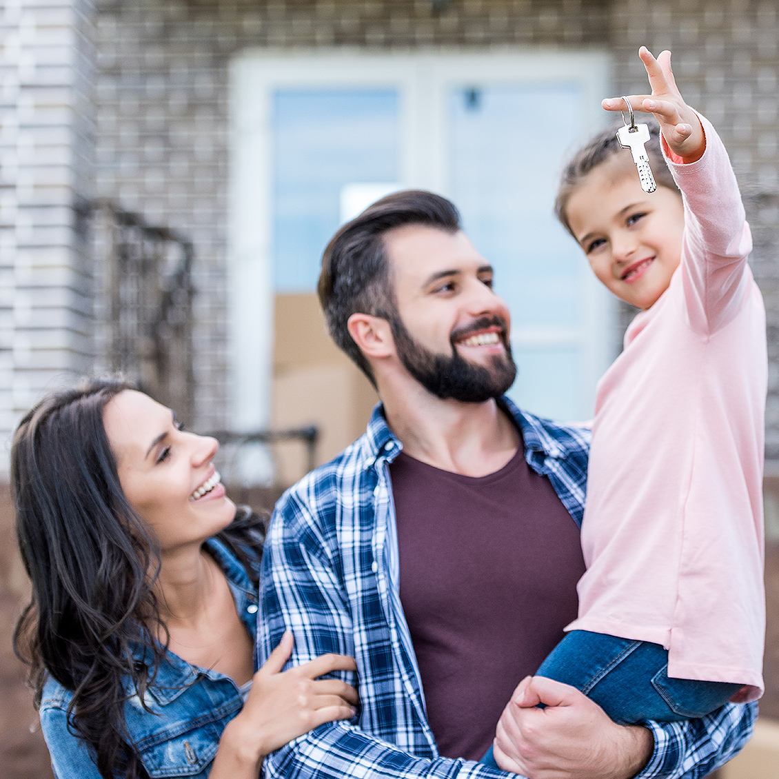 Happy Couple After Approved Loan Application